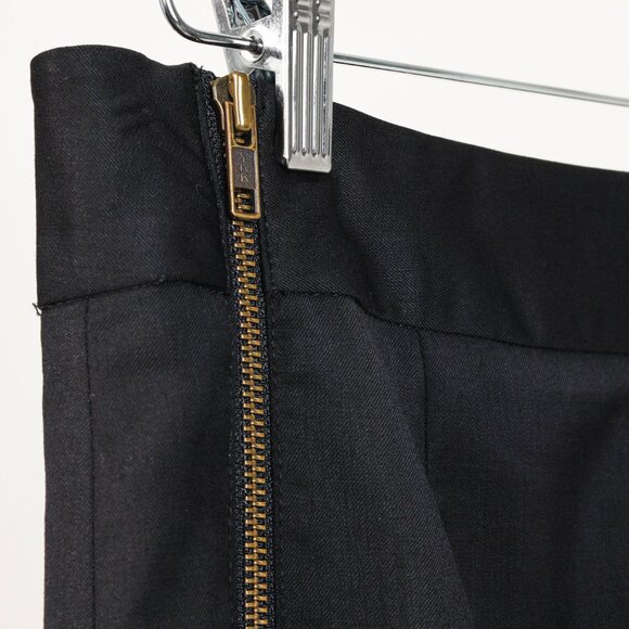 L.A.M.B. Vintage Black Wool and Satin Pencil Skirt - Picture 7 of 10